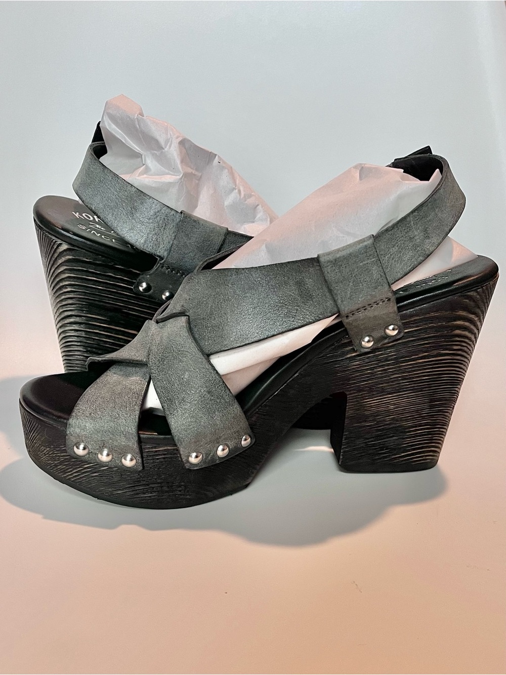 Kork Ease Grey Platform Sandal